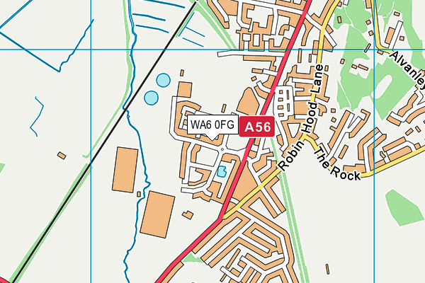 WA6 0FG map - OS VectorMap District (Ordnance Survey) WA6 0FG map - OS VectorMap District (Ordnance Survey)