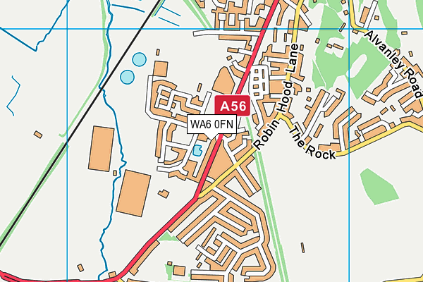 WA6 0FN map - OS VectorMap District (Ordnance Survey) WA6 0FN map - OS VectorMap District (Ordnance Survey)