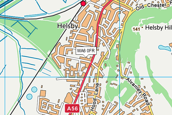 WA6 0FR map - OS VectorMap District (Ordnance Survey) WA6 0FR map - OS VectorMap District (Ordnance Survey)