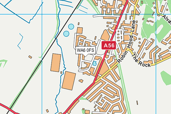 WA6 0FS map - OS VectorMap District (Ordnance Survey) WA6 0FS map - OS VectorMap District (Ordnance Survey)