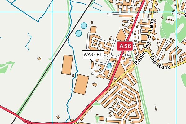 WA6 0FT map - OS VectorMap District (Ordnance Survey) WA6 0FT map - OS VectorMap District (Ordnance Survey)