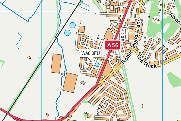 WA6 0FU map - OS VectorMap District (Ordnance Survey) WA6 0FU map - OS VectorMap District (Ordnance Survey)