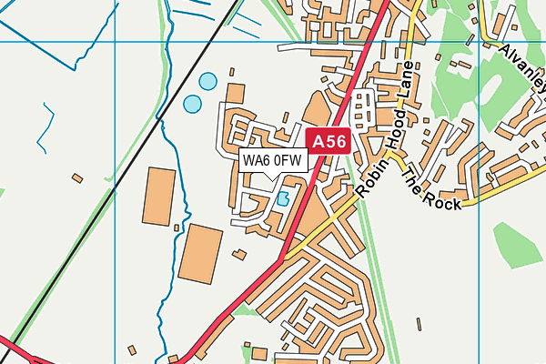 WA6 0FW map - OS VectorMap District (Ordnance Survey) WA6 0FW map - OS VectorMap District (Ordnance Survey)