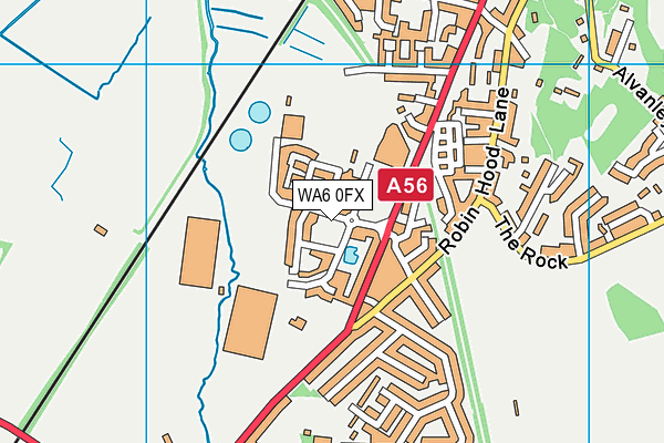 WA6 0FX map - OS VectorMap District (Ordnance Survey) WA6 0FX map - OS VectorMap District (Ordnance Survey)