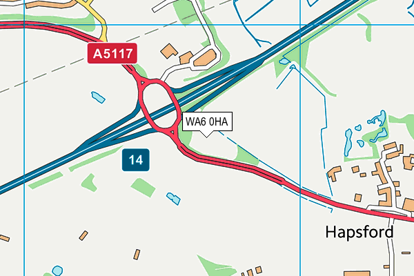 WA6 0HA map - OS VectorMap District (Ordnance Survey) WA6 0HA map - OS VectorMap District (Ordnance Survey)
