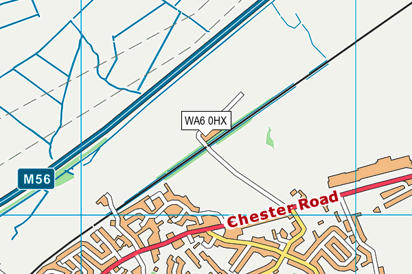 WA6 0HX map - OS VectorMap District (Ordnance Survey) WA6 0HX map - OS VectorMap District (Ordnance Survey)