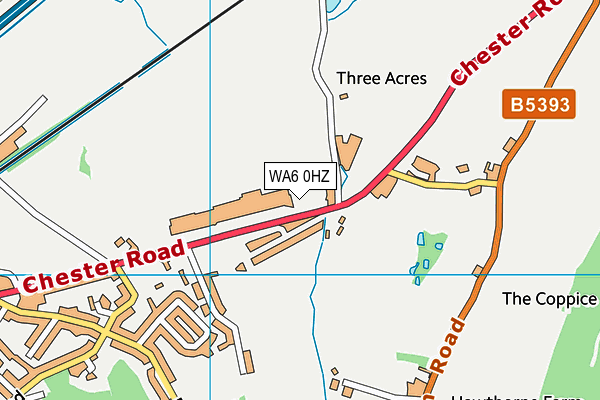 WA6 0HZ map - OS VectorMap District (Ordnance Survey) WA6 0HZ map - OS VectorMap District (Ordnance Survey)