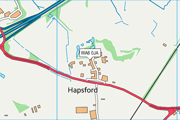 WA6 0JA map - OS VectorMap District (Ordnance Survey)
