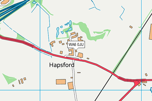 WA6 0JU map - OS VectorMap District (Ordnance Survey)