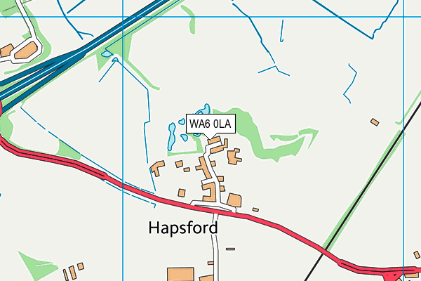 WA6 0LA map - OS VectorMap District (Ordnance Survey)