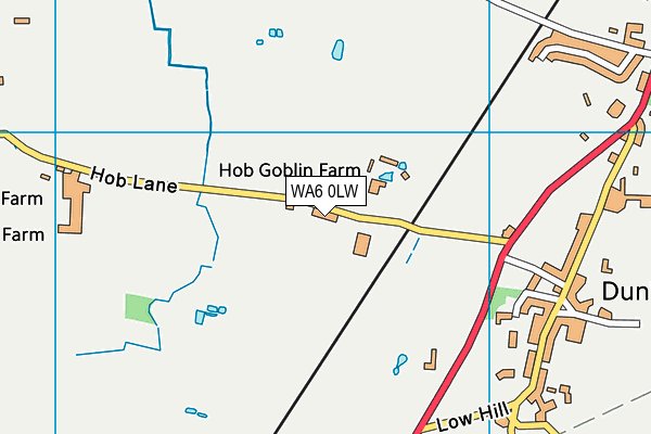 WA6 0LW map - OS VectorMap District (Ordnance Survey)