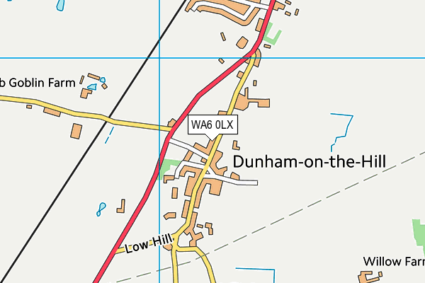 WA6 0LX map - OS VectorMap District (Ordnance Survey)
