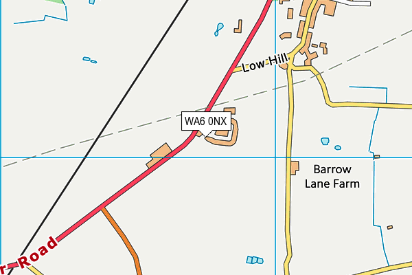 WA6 0NX map - OS VectorMap District (Ordnance Survey)
