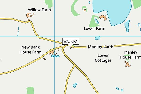 WA6 0PA map - OS VectorMap District (Ordnance Survey) WA6 0PA map - OS VectorMap District (Ordnance Survey)