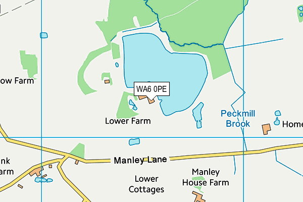 WA6 0PE map - OS VectorMap District (Ordnance Survey)