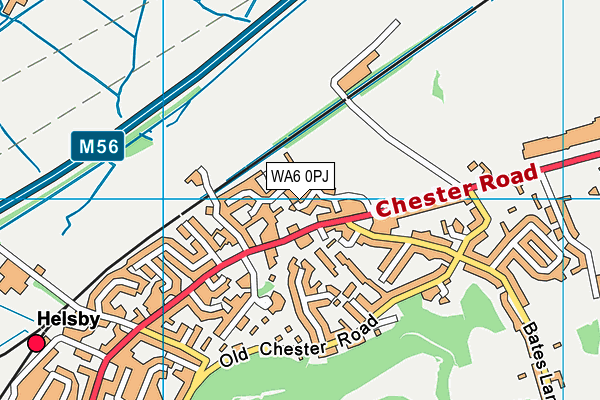 WA6 0PJ map - OS VectorMap District (Ordnance Survey) WA6 0PJ map - OS VectorMap District (Ordnance Survey)