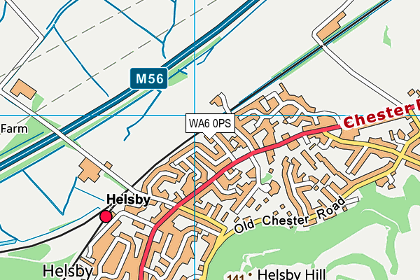 WA6 0PS map - OS VectorMap District (Ordnance Survey)