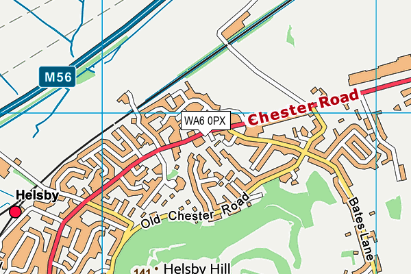 WA6 0PX map - OS VectorMap District (Ordnance Survey) WA6 0PX map - OS VectorMap District (Ordnance Survey)