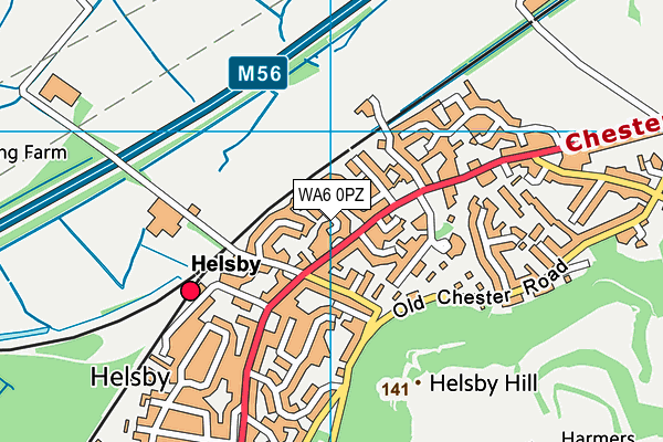WA6 0PZ map - OS VectorMap District (Ordnance Survey) WA6 0PZ map - OS VectorMap District (Ordnance Survey)