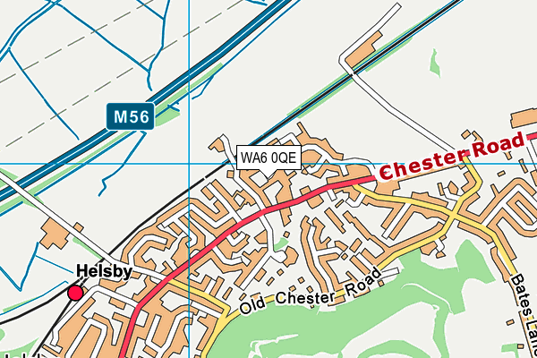 WA6 0QE map - OS VectorMap District (Ordnance Survey) WA6 0QE map - OS VectorMap District (Ordnance Survey)