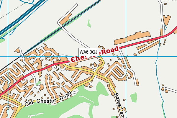 WA6 0QJ map - OS VectorMap District (Ordnance Survey) WA6 0QJ map - OS VectorMap District (Ordnance Survey)