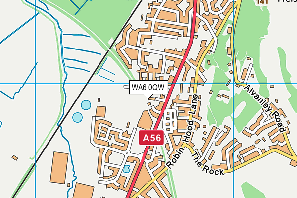 WA6 0QW map - OS VectorMap District (Ordnance Survey) WA6 0QW map - OS VectorMap District (Ordnance Survey)