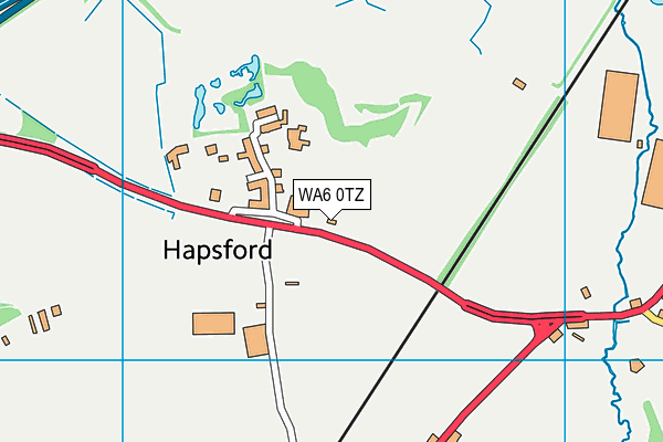 WA6 0TZ map - OS VectorMap District (Ordnance Survey) WA6 0TZ map - OS VectorMap District (Ordnance Survey)