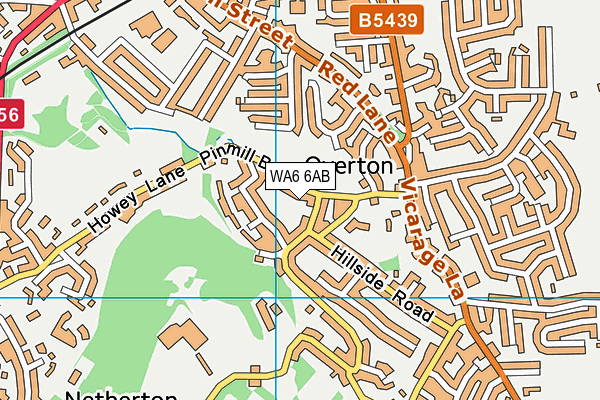 WA6 6AB map - OS VectorMap District (Ordnance Survey) WA6 6AB map - OS VectorMap District (Ordnance Survey)