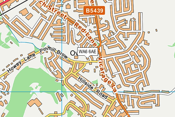 WA6 6AE map - OS VectorMap District (Ordnance Survey) WA6 6AE map - OS VectorMap District (Ordnance Survey)