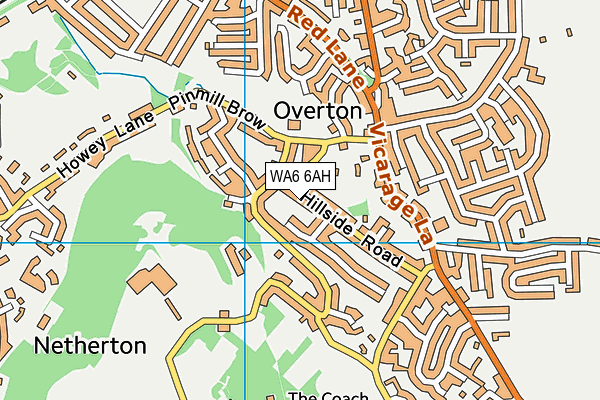 WA6 6AH map - OS VectorMap District (Ordnance Survey) WA6 6AH map - OS VectorMap District (Ordnance Survey)