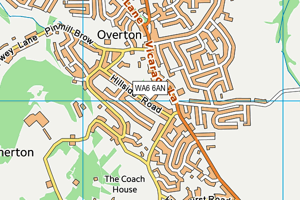 WA6 6AN map - OS VectorMap District (Ordnance Survey) WA6 6AN map - OS VectorMap District (Ordnance Survey)