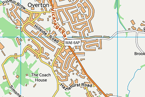WA6 6AP map - OS VectorMap District (Ordnance Survey) WA6 6AP map - OS VectorMap District (Ordnance Survey)