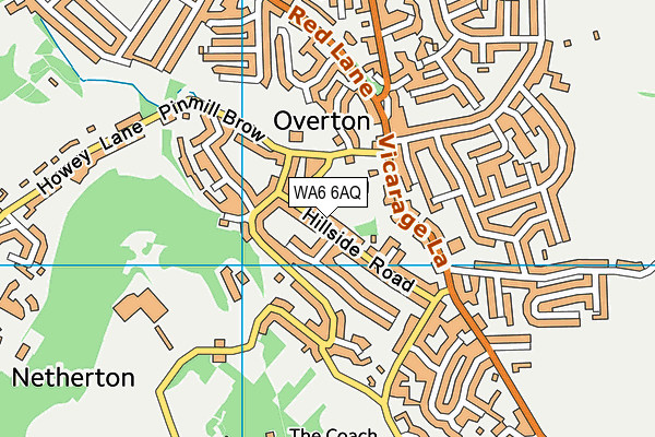WA6 6AQ map - OS VectorMap District (Ordnance Survey) WA6 6AQ map - OS VectorMap District (Ordnance Survey)