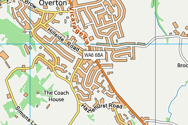 WA6 6BA map - OS VectorMap District (Ordnance Survey) WA6 6BA map - OS VectorMap District (Ordnance Survey)