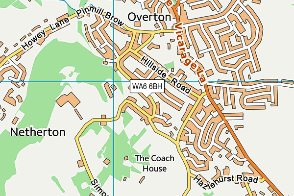 WA6 6BH map - OS VectorMap District (Ordnance Survey) WA6 6BH map - OS VectorMap District (Ordnance Survey)