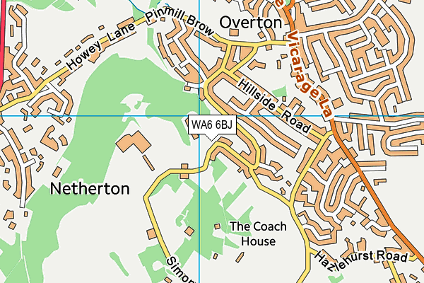 WA6 6BJ map - OS VectorMap District (Ordnance Survey) WA6 6BJ map - OS VectorMap District (Ordnance Survey)