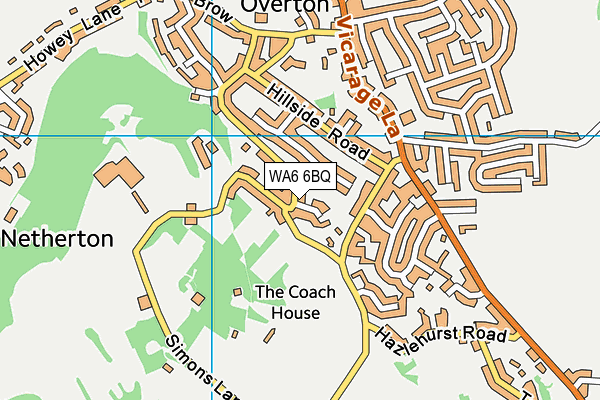 WA6 6BQ map - OS VectorMap District (Ordnance Survey) WA6 6BQ map - OS VectorMap District (Ordnance Survey)