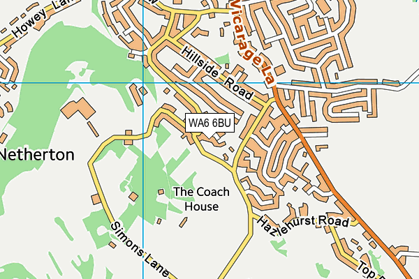 WA6 6BU map - OS VectorMap District (Ordnance Survey) WA6 6BU map - OS VectorMap District (Ordnance Survey)