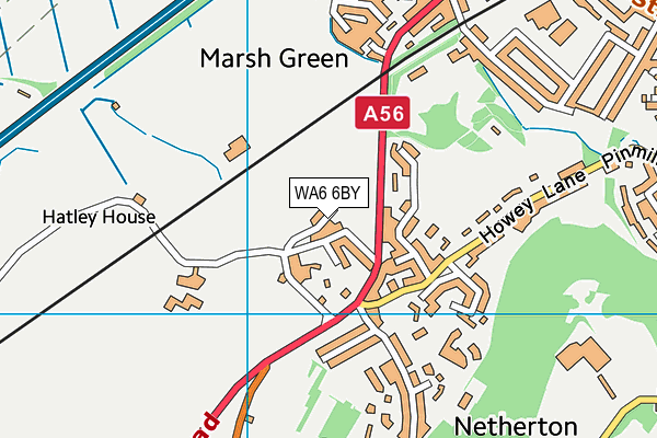 WA6 6BY map - OS VectorMap District (Ordnance Survey) WA6 6BY map - OS VectorMap District (Ordnance Survey)