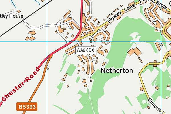 WA6 6DX map - OS VectorMap District (Ordnance Survey) WA6 6DX map - OS VectorMap District (Ordnance Survey)