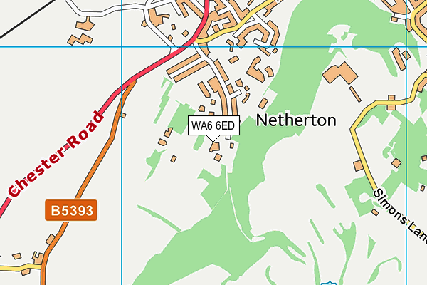 WA6 6ED map - OS VectorMap District (Ordnance Survey) WA6 6ED map - OS VectorMap District (Ordnance Survey)