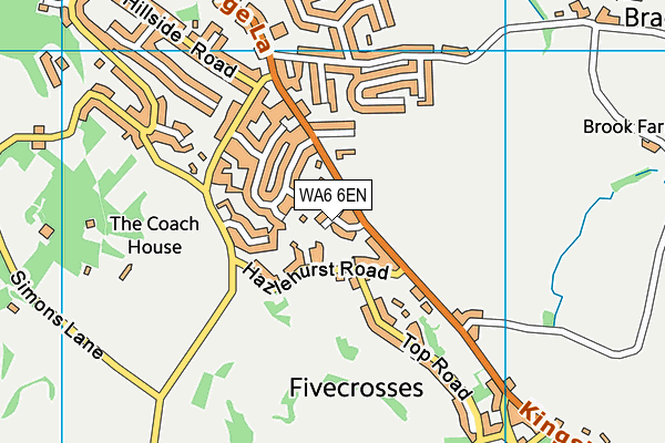 WA6 6EN map - OS VectorMap District (Ordnance Survey) WA6 6EN map - OS VectorMap District (Ordnance Survey)