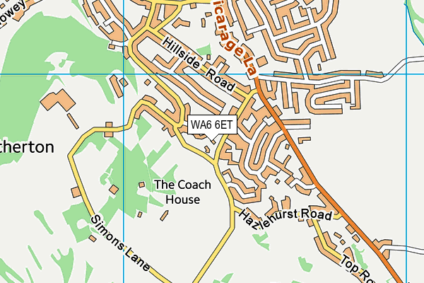 WA6 6ET map - OS VectorMap District (Ordnance Survey) WA6 6ET map - OS VectorMap District (Ordnance Survey)