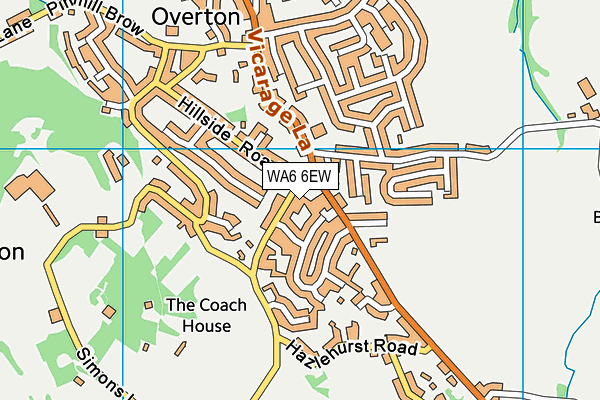 WA6 6EW map - OS VectorMap District (Ordnance Survey) WA6 6EW map - OS VectorMap District (Ordnance Survey)