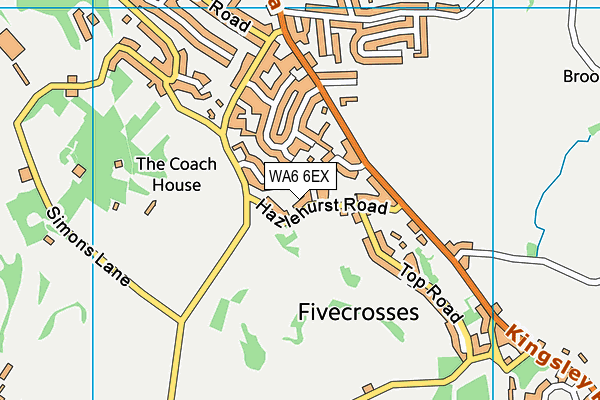 WA6 6EX map - OS VectorMap District (Ordnance Survey) WA6 6EX map - OS VectorMap District (Ordnance Survey)