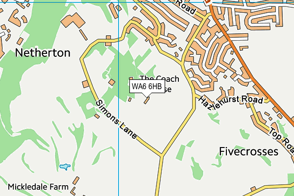 WA6 6HB map - OS VectorMap District (Ordnance Survey) WA6 6HB map - OS VectorMap District (Ordnance Survey)