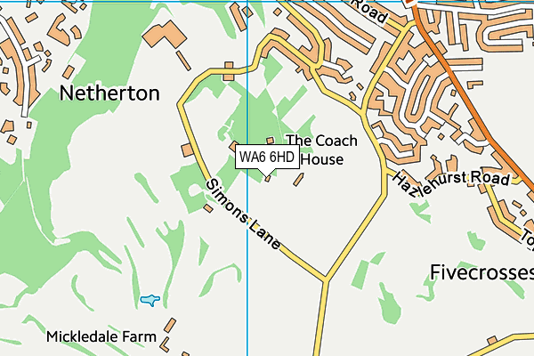 WA6 6HD map - OS VectorMap District (Ordnance Survey) WA6 6HD map - OS VectorMap District (Ordnance Survey)