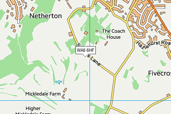 WA6 6HF map - OS VectorMap District (Ordnance Survey) WA6 6HF map - OS VectorMap District (Ordnance Survey)