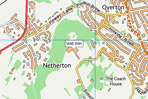 WA6 6HH map - OS VectorMap District (Ordnance Survey) WA6 6HH map - OS VectorMap District (Ordnance Survey)