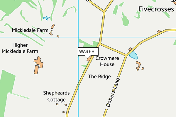 WA6 6HL map - OS VectorMap District (Ordnance Survey) WA6 6HL map - OS VectorMap District (Ordnance Survey)